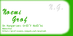 noemi grof business card